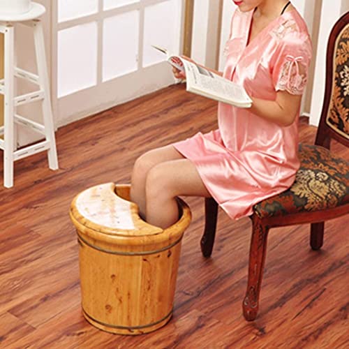 Spa de pies de madera con masaje y aroma natural miniatura 3