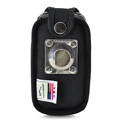 Turtleback Fitted Case For Kyocera Duraxv Lte Verizon Flip Phone Heavy Duty Black Nylon With Ratcheting, Removable Metal Belt Clip Holster Fits Only Kyocera Duraxv Lte E4610 Mil Spec 810G Ptt #TOP4