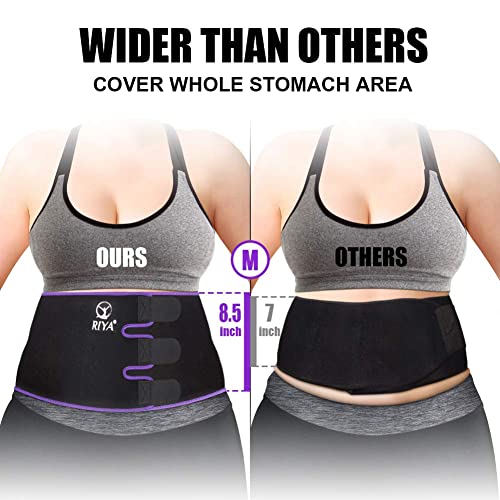 Riya Waist Trimmer Sweat Waist Trainer Women Waist Sweat Belt Band Belly Stomach Wrap Purple #TOP2