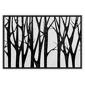 signwin Framed Canvas Wall Art Black and White...