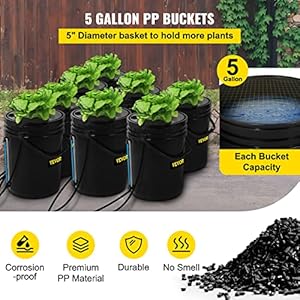 Vevordwchydroponicsystem5gallon8bucketsdeepwaterculturegrowingbuckethydroponicsgrowkitwithpumpairstoneandwaterleveldeviceforindooroutdoorleafyvegetables Urban Country Home Decor Vevor dwc hydroponic system 5 gallon 8 buckets deep water culture growing bucket hydroponics grow kit with pump air stone and water level device for indooroutdoor leafy vegetables urban country home decor