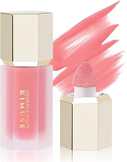 KIMUSE Soft Cream Blush Makeup, Liquid Blush for Cheeks, Weightless, Long-Wearing, Smudge Proof, Natural-Looking, Dewy Finish