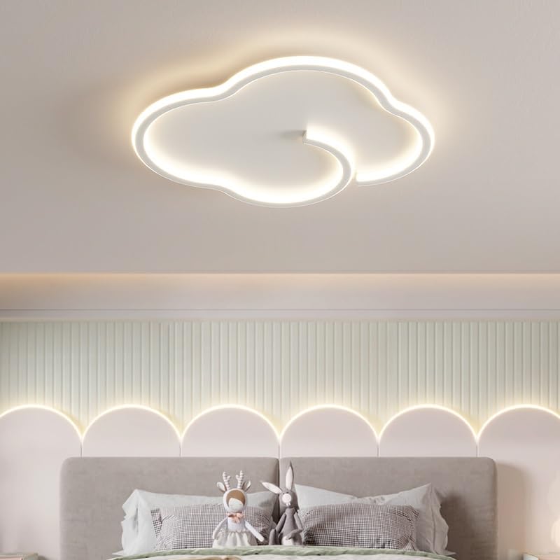 Plafonnier nuage blanc 50cm ajustable pour éviter l'éblouissement