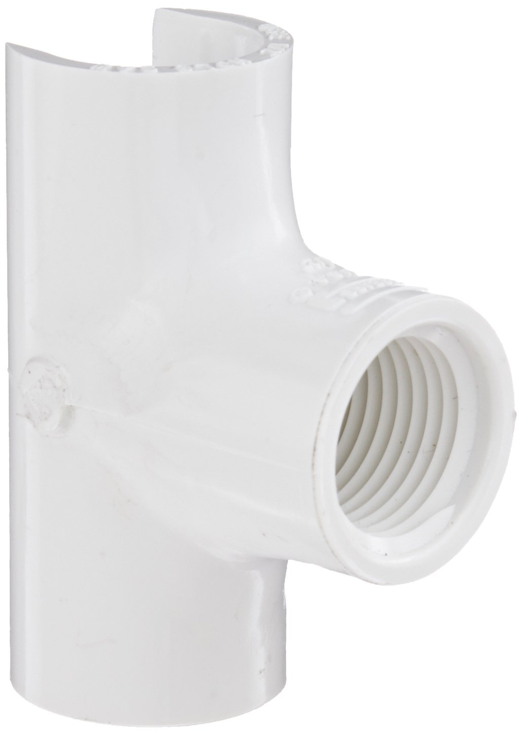 Spears 464 Series PVC Snap-On Saddle, Schedule 40, 1/2" IPS OD x 1/2" NPT Female