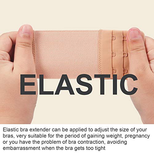 image for Chuangdi 12 Pieces Women's Bra Extenders 3 Hooks for Plus Size Soft Co