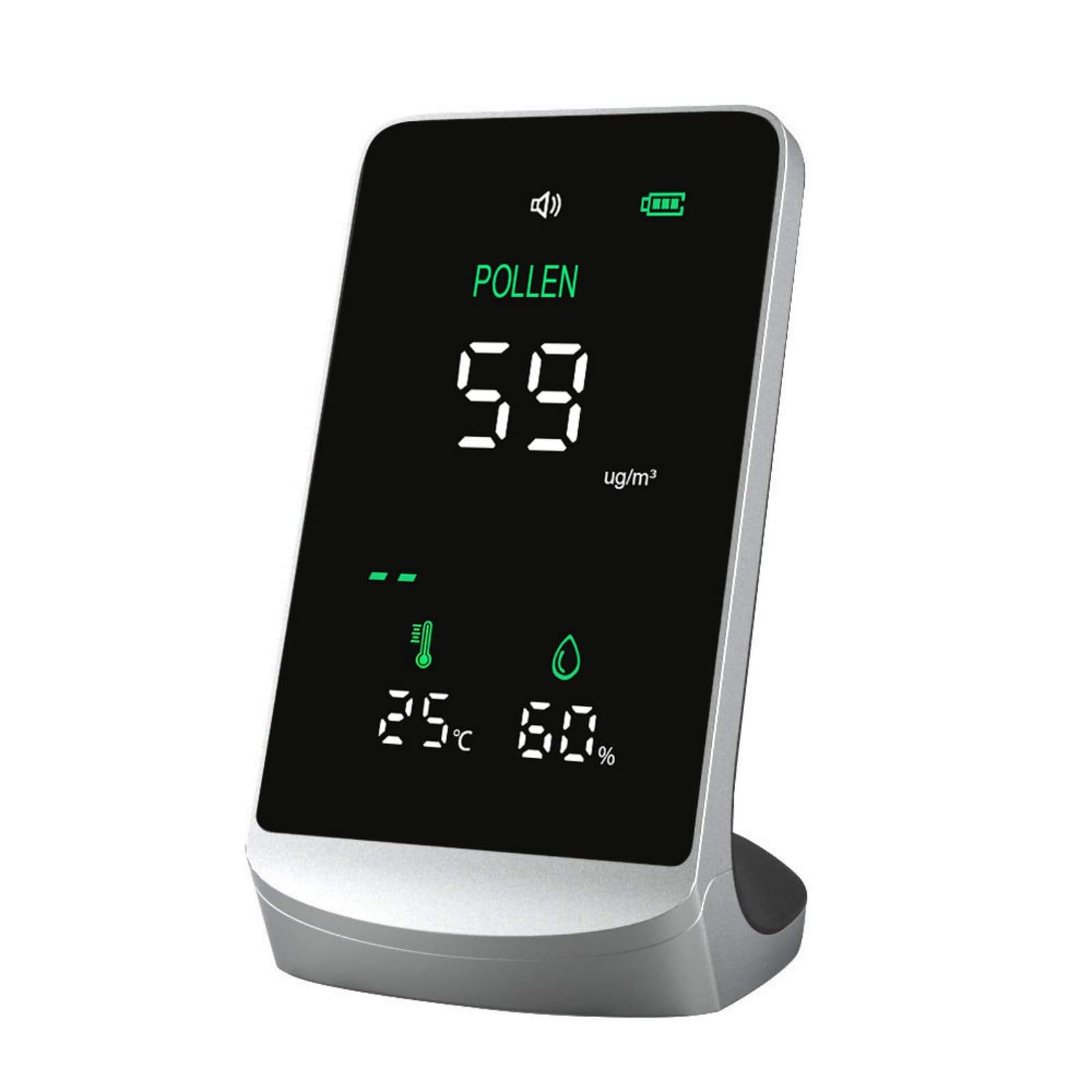 Analizadores multifunción de calidad del aire que detectan polen, polvo, humedad y temperatura para monitoreo ambiental Medidor de temperatura y humedad Detector de aire para hogar