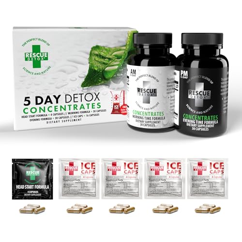 Rescue Detox 5 Day Detox Concentrates +Plus | Permanently Removes All Toxins
