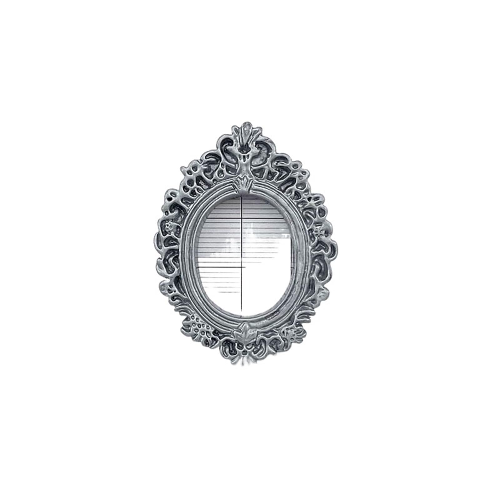Mini Photo Frames 10PCS Retro Oval Photo Frame DIY Flatback Resin(Color 6)