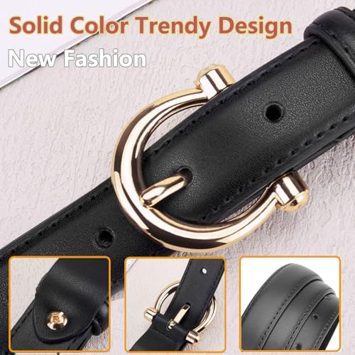 Fashion Women's Leather Belts for Jeans Dresses Ladies Belt Solid Gold Buckle Pin Buckle Designer Belt for Pants4