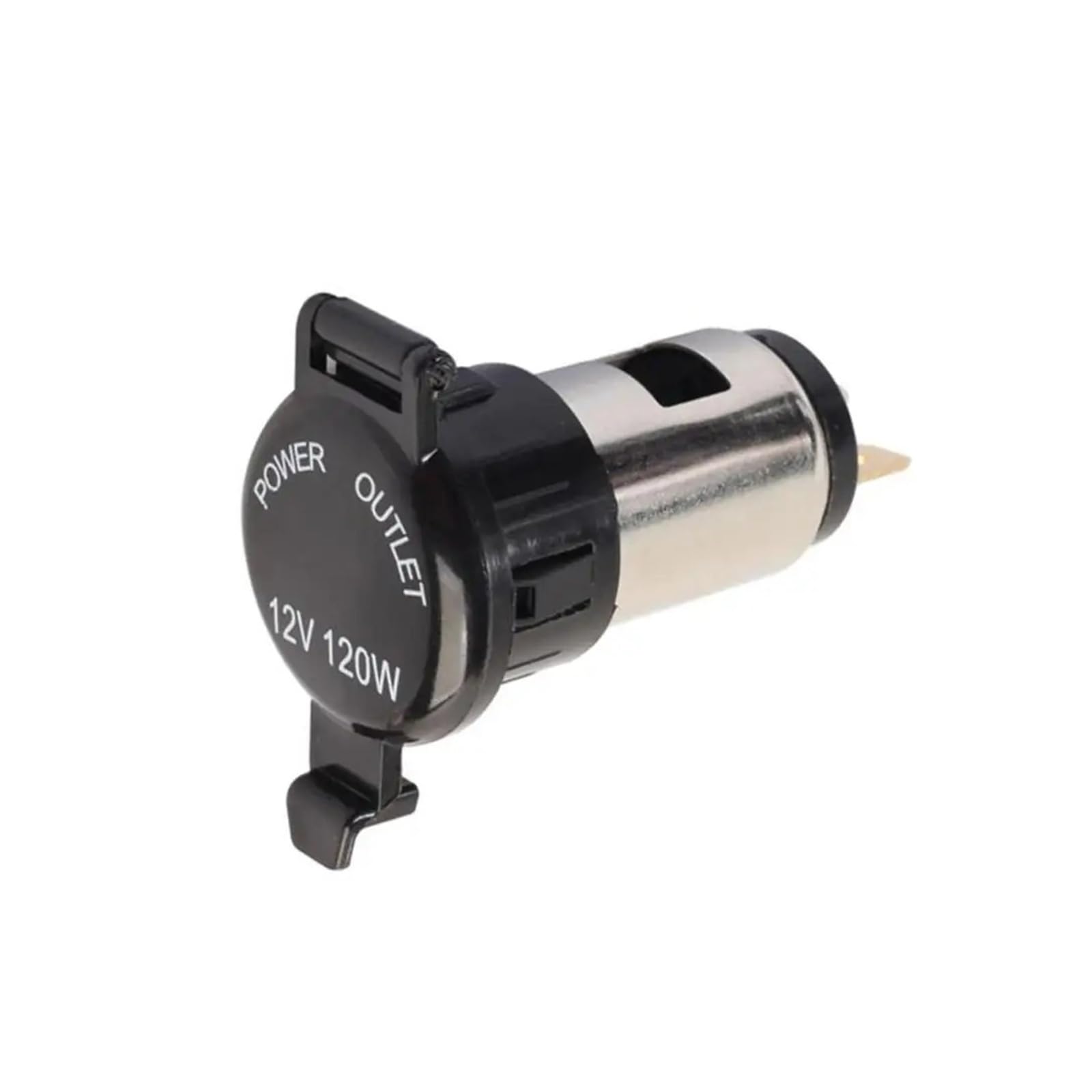 Presa accendisigari impermeabile da 12 V/24 V, porta di alimentazione in ABS con copertura antipolvere per moto, ATV, barca, auto, trattore