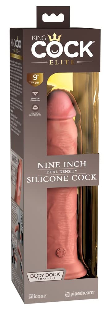 King Cock 9" Silicone Dual Density Cock Light 9 Pollici