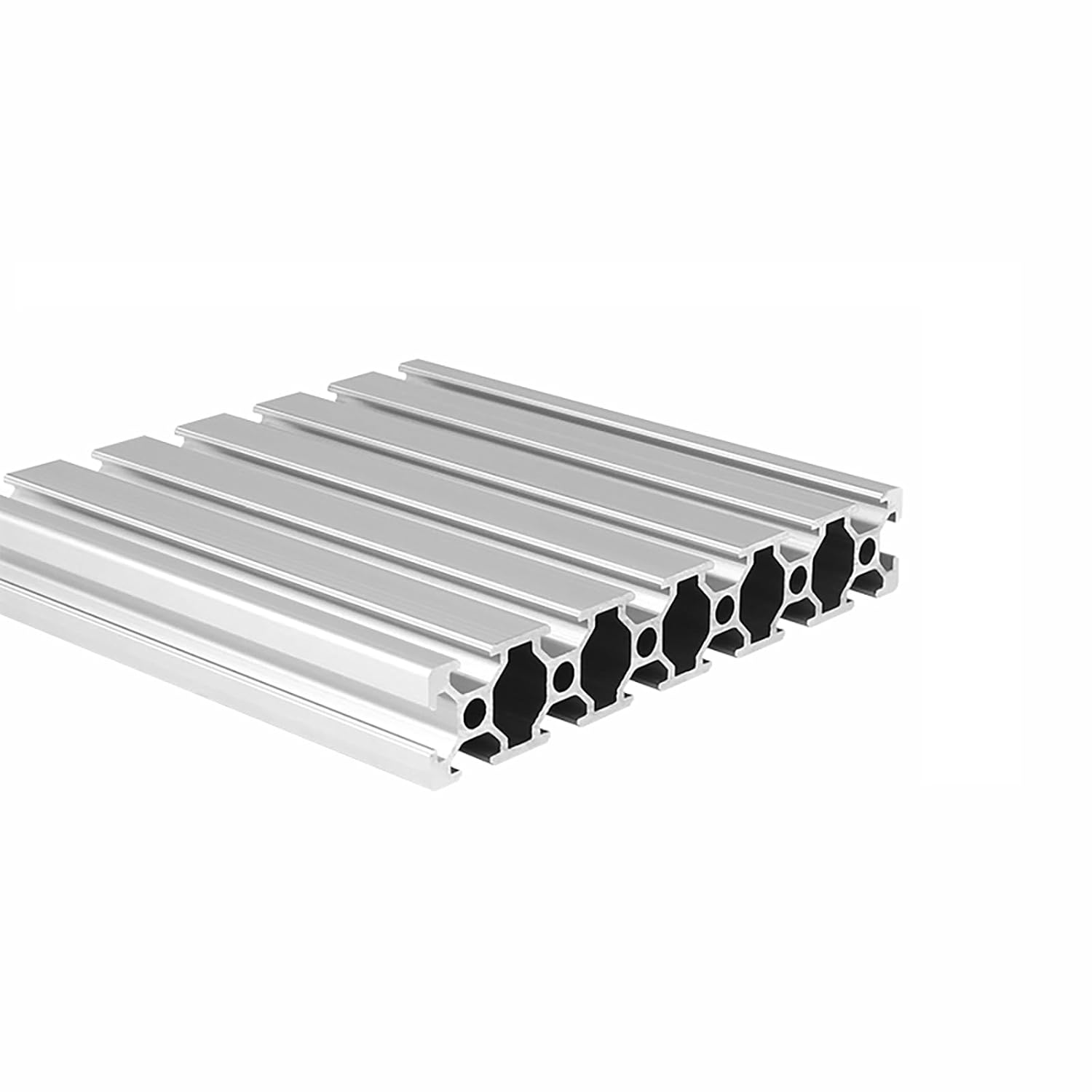 20120 Aluminum Extrusion T Slot 500mm Long Silver 2 Pack, Extruded Aluminum Profile 20 Series European Standard Anodized Linear Rail for 3D Printer Parts and CNC DIY 20 x 120 19.69" 2Pcs (Kwweeoo)