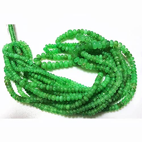 Chrysoprase perles rondelles 4mm 8mm fil de pierre véritable pour bijoux DIY