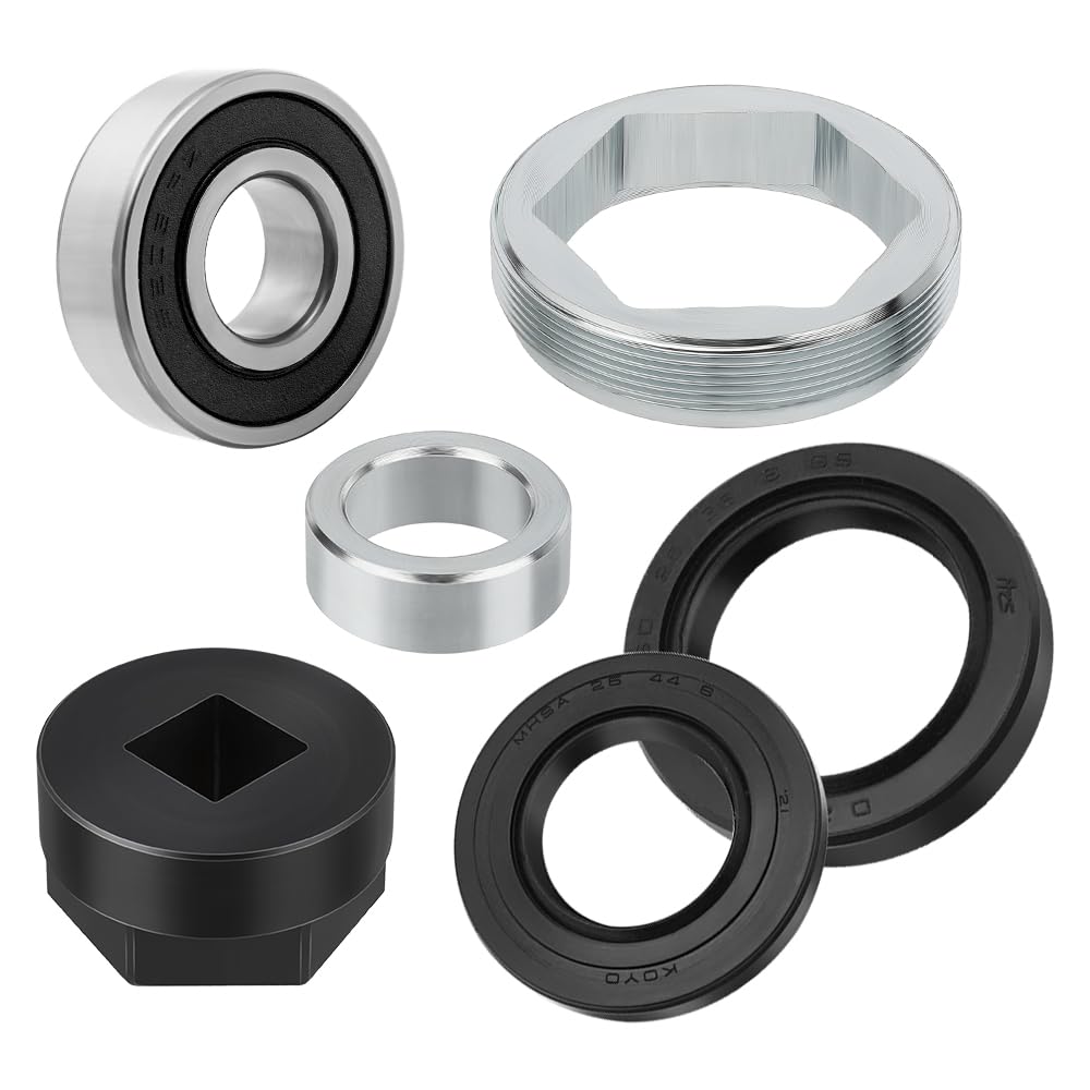 Roulement colonne direction avec support joint écrou et outils pour Yama-ha | pour Yama-ha Banshee Grizzly Raptor Big Bear Warrior Wolverine YFZ450 Kodiak Bruin Timberwolf 350 400 450 550 600 660 700