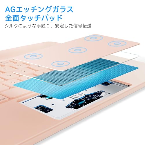 undefined HOUためにiPad 10世代 ケース キーボード、IPad 10世代用マジックマグネティックスタンドキーボード、マルチタッチトラックパッド、フローティングデザイン、7色のバックライト、日本語配列、Bluetooth の商品画像 4