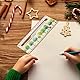Tcnzdy Lesehilfe Kinder, Personalisiert Lineal Schulanfang Lesehilfe, Lesezeichen Holz Lineal Personalisiert Lesehilfe Lineal für Einschulung Mädchen und Einschulung Junge (Gelb, Grün)
