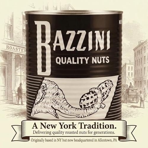 Image of Bazzini Unsalted Jumbo Peanuts 4lb Bulk Tin, Premium Roasted Peanuts with Classic Crunch, No Salt Added, Gluten Free Snack for Parties, Events, and Everyday Snacking