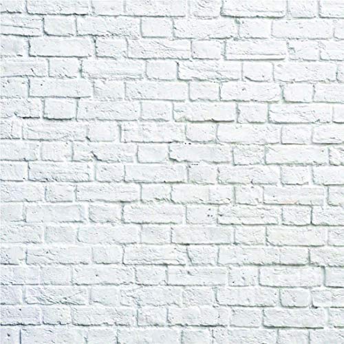 Papel de Parede Pedras Tijolos Antigos Brancos 300x59cm