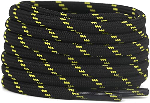Image of Round Shoelace (2 Pair) Shoelaces for Hiking Shoes, Outdoor Walking Sneakers, Outdoor Hiking, Climbing, Basketball, Work Boot, Running, Sport Shoes
