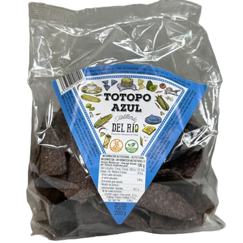 TotopoAzul 200g - Tortilleria del Rio - Productos Artesanos de Maíz