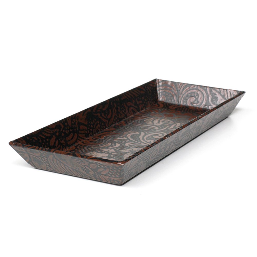 urushi Paper Pen Tray Brown
