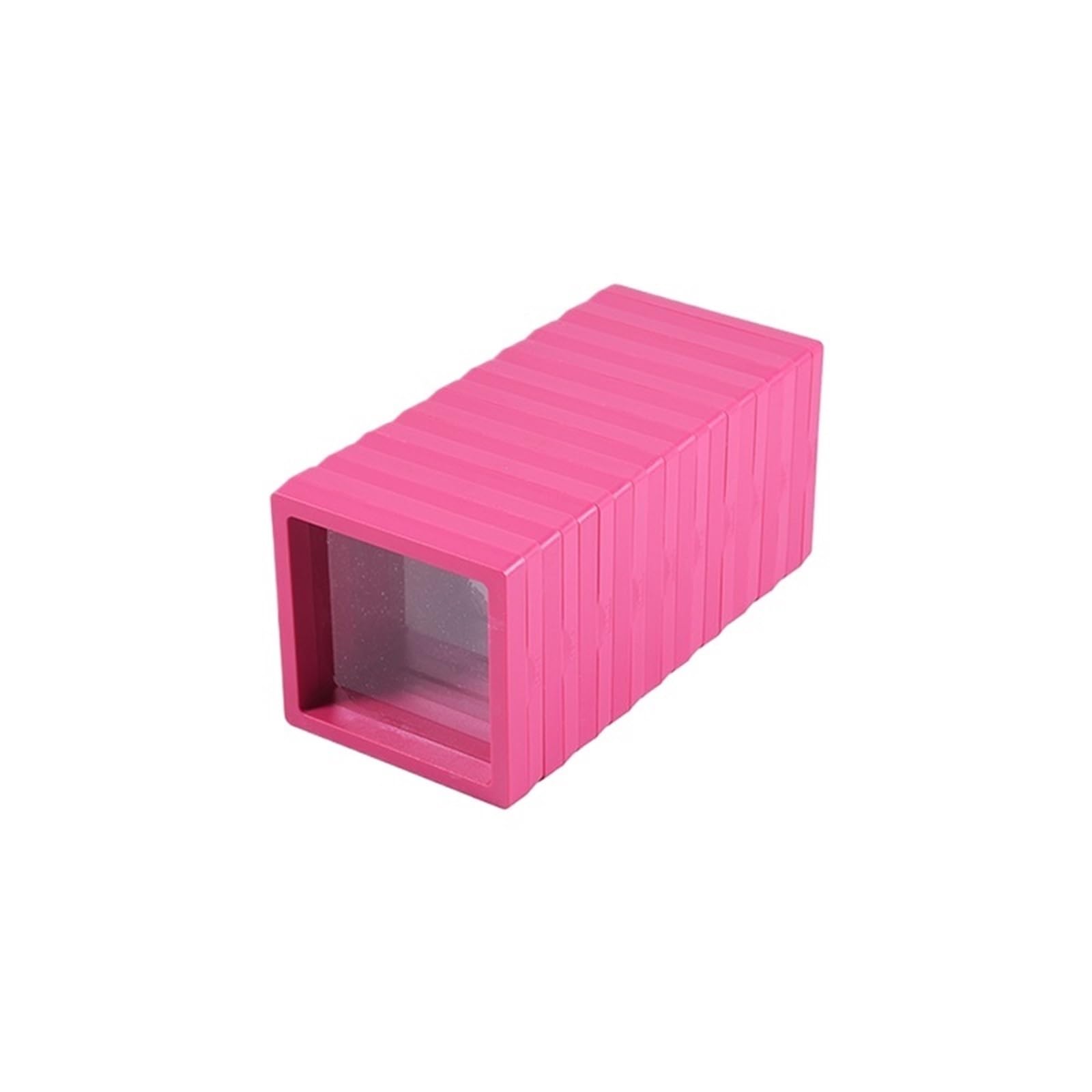 14pcs 3D Floating PE Film Jewelry Ring Earring Gift Packaging Box Bracelet Display Stand Holder Case Storage For Earring Necklace Bracelet(Rose Red,9cm)