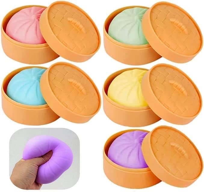Colorful Dumpling Squishy Stress Balls Sensory Toys Fidgets, Pop It Stress Ball Squishy Toys, Fidget Toys Pop Its Squishies Fidget Pack