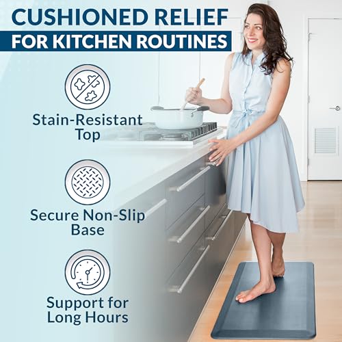 image for ComfiLife Anti Fatigue Floor Mat – 3/4 Inch Thick Perfect Kitchen Ma