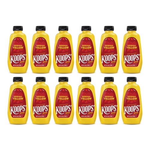 Image of Koops Mustard Original Yellow, 12 Oz (Pack Of 12)