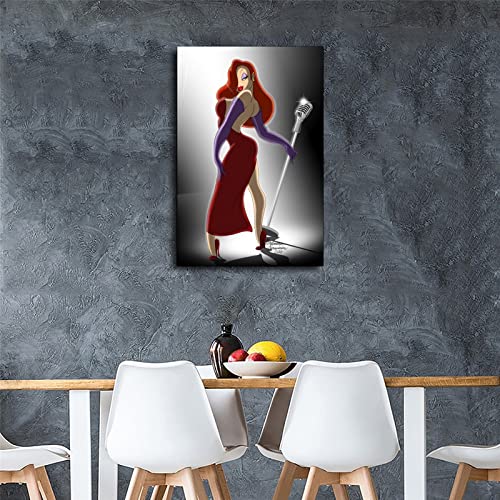 Ixx Jessica Rabbit Music · Singers · Band Combination Poster Decorative Painting Canvas Wall Art Living Room Posters Bedroom Painting 16X24Inch(40X60Cm) #TOP3