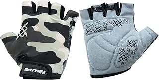 Luva Hupi Eco Dedo Curto Camo, Cor: Preto, Tamanho: M