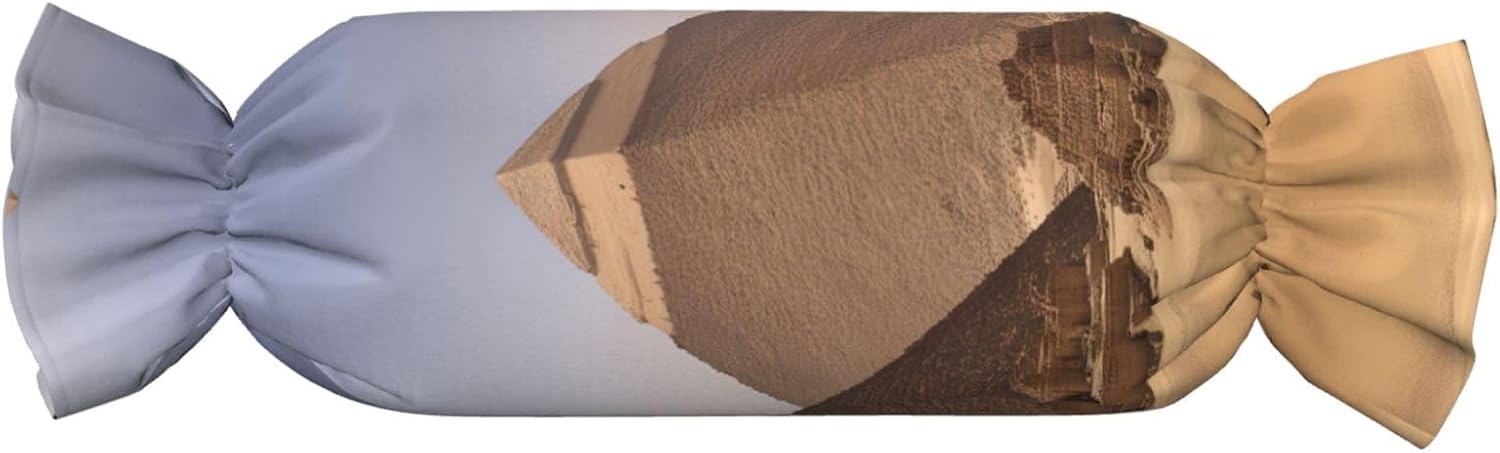 Pyramids of Egypt Print Candy Cylindrical Pillow Round Bolster Pillows Versatile Use Decor Bedroom Travel