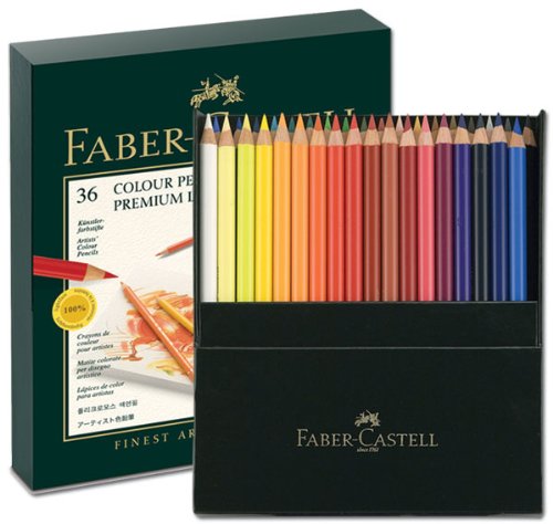 Faber-Castell Polychromos 110024 Kolorowe kredki dla artystów, metalowe pudełko, Einzeln, 36er Atelierbox, 1 szt