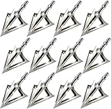 JIANZD 12pcs Hunting Archery Broadhead 1...