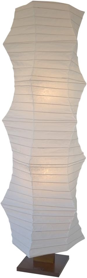 美濃和紙 和風 モダン照明 スタンド型特大フロアライト 揉み紙 ねじり