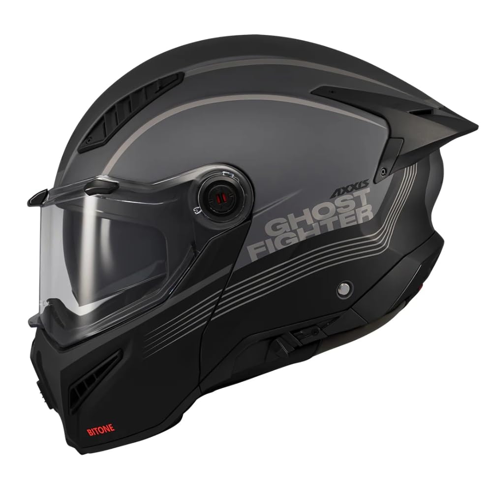 AXXIS Casco Moto Casco Ghostfighter Sv Bitone Negro/gris Mate Xl Negro/gris Mate Xl