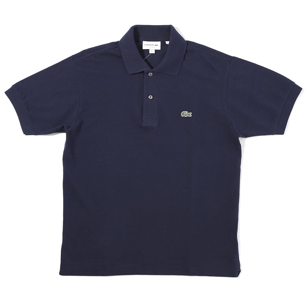 LACOSTE ラコステ CLASSIC FIT L ポロシャツ オーガニックコットン ストレッチ鹿の子 配色パイピング比翼