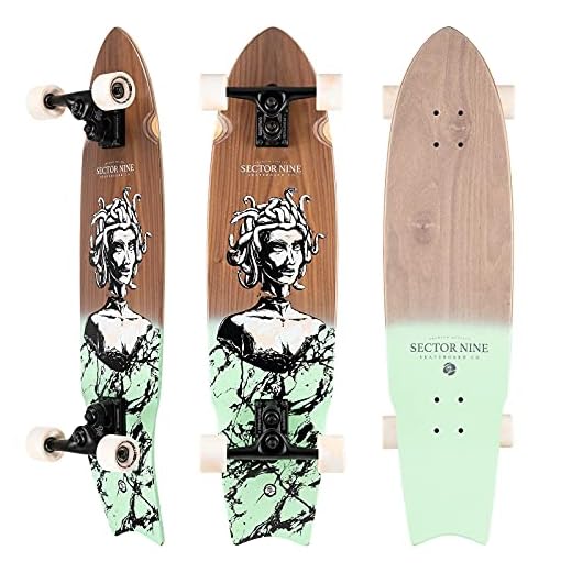 Sector 9 Longboards Gorgon Unagi Kicktail Cruiser 8.75" x 34.5"