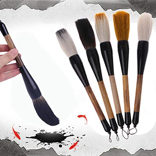 Minlia Chinese Calligraphy Brush Pen Goat Hair Bamboo Shaft Paint Brush Art Stationary Oil Painting Brush #TOP4