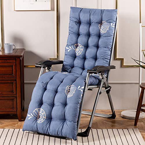 Cojín de silla plegable azul Ruby Lil para relax en el jardín