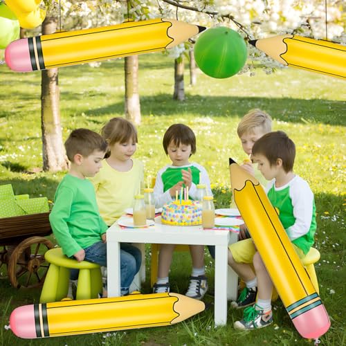 Crayons gonflables géants en PVC pour décorations d'école