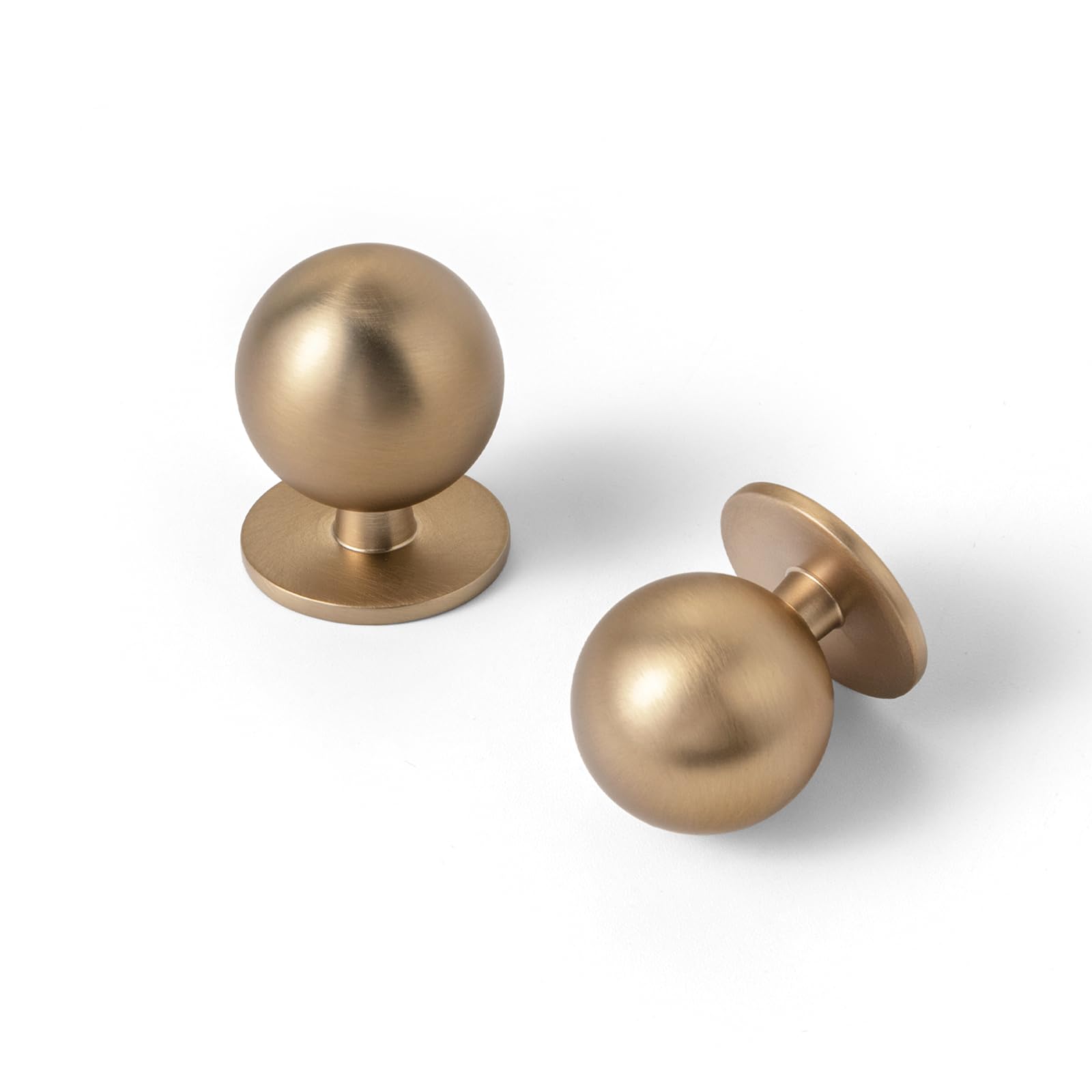Yanxia Champagne Bronze Drawer Knobs, 25 mm Diameter, 12 Pack for Cupboard