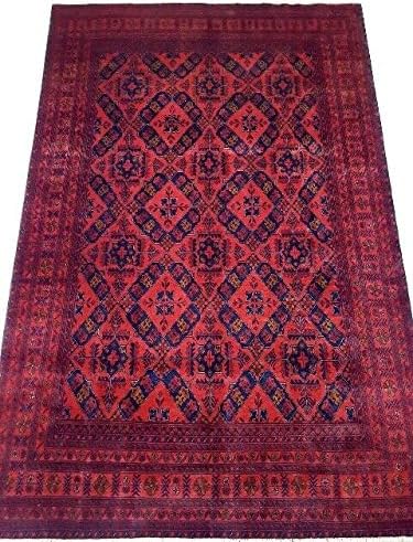 Harooni Khal Momadi Wool Pile Original 9' 9'' x 6' 7'' Rug 10' x 7' Red Rug