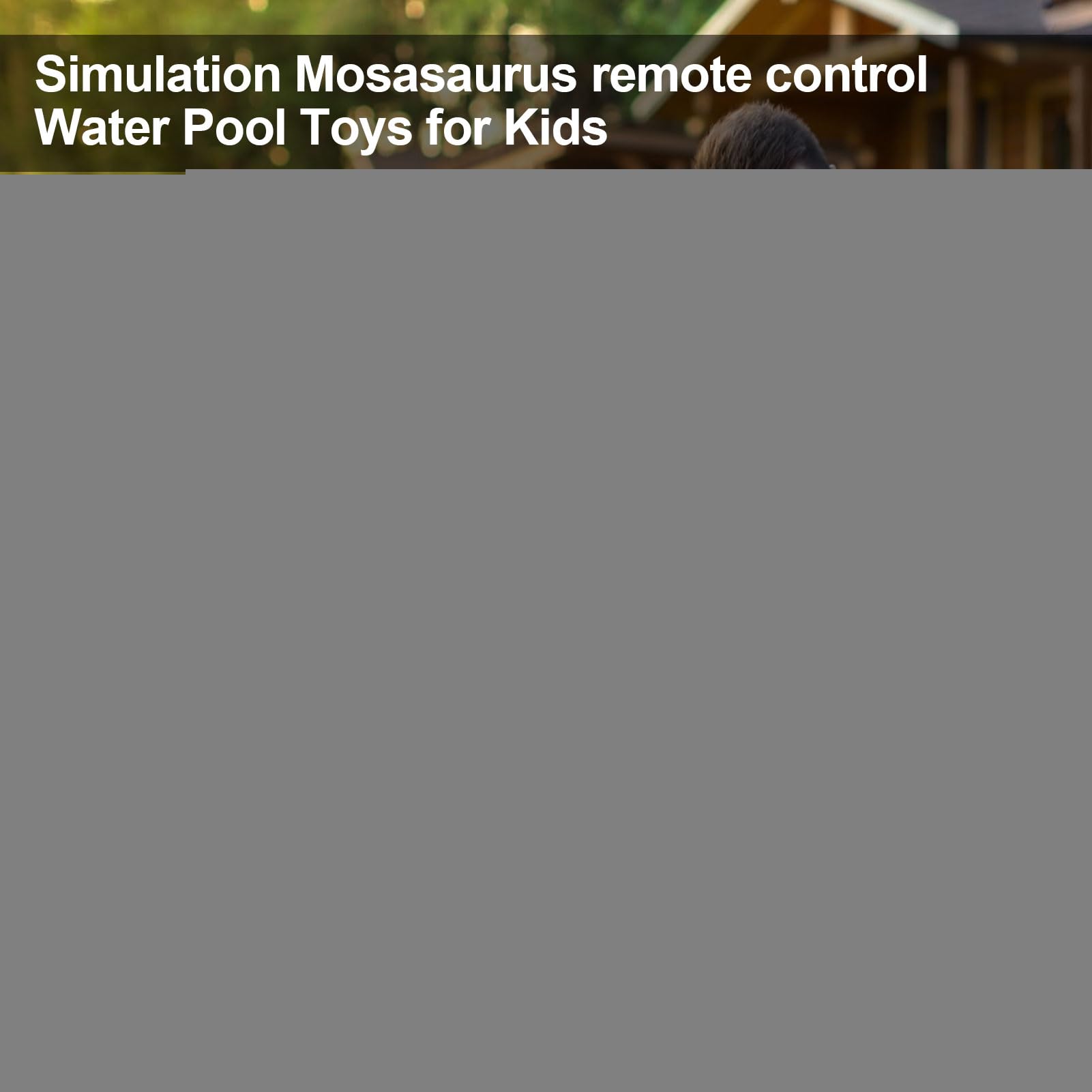 Mosasaurus giocattolo subacqueo – Dinosauro acquatico telecomandato con