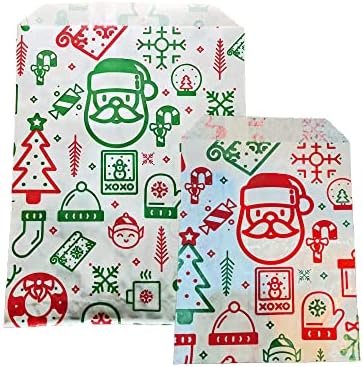 Christmas paper bags for sweets Clearance