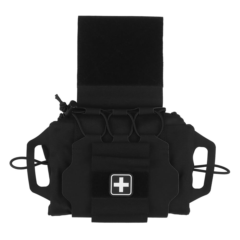 Paquete de botiquín de primeros auxilios de despliegue rápido/rápido, bolsa militar táctica, botiquín médico de despliegue rápido táctico para viajes en coche militar táctico, sende