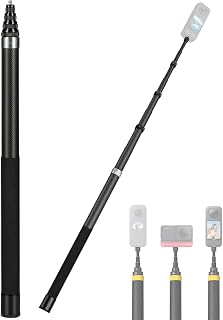 BKN Super Long 3 Meter Carbon Fiber Extended Invisible Monopod Stick for Insta360 ONE X5,X4,X3, ONE R ONE X2 Extended Invi Price In India