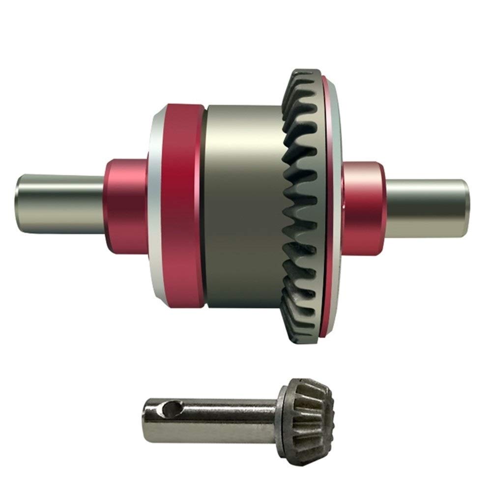 CHENJUAN Complete Differential Assembly for 1/16 Vehicles High Speed Remote Control Car Differential Metal Differential Alloy Front Diffe Screw set (Color : As shown)