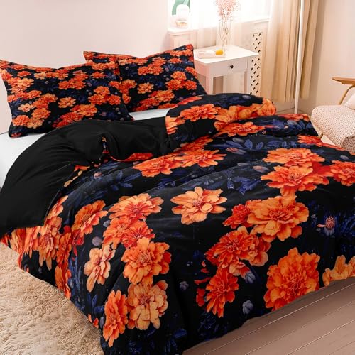 Parure housse couette douce en microfibre infroissable 220x240