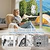 ﻿Robot Nettoyeur Vitre, 5600 Pa D'aspiration,Robot Laveur de Vitre Automatique, Système de Sécurité, Navigation Intelligente, Télécommandé, pour Toutes Les Surfaces Lisses, avec 6 Chiffons #1
